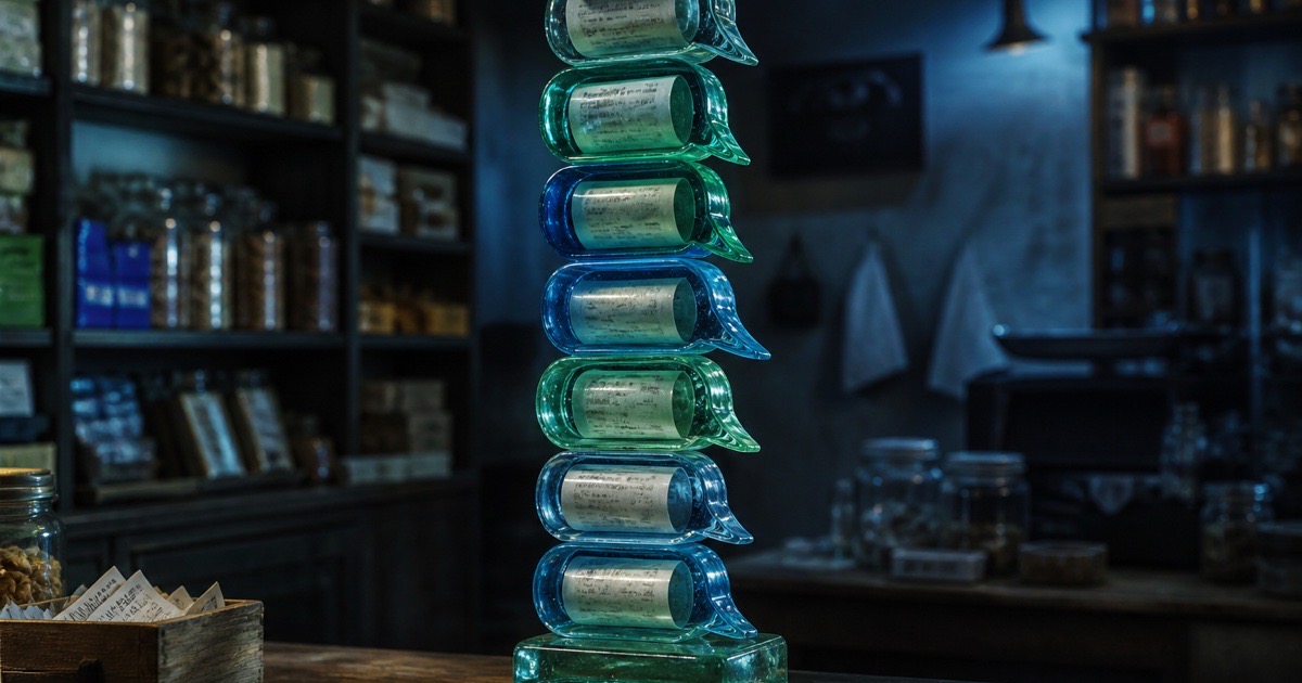 Green message bubbles stacked as a shop spine, WhatsApp as the operating layer for African SMEs